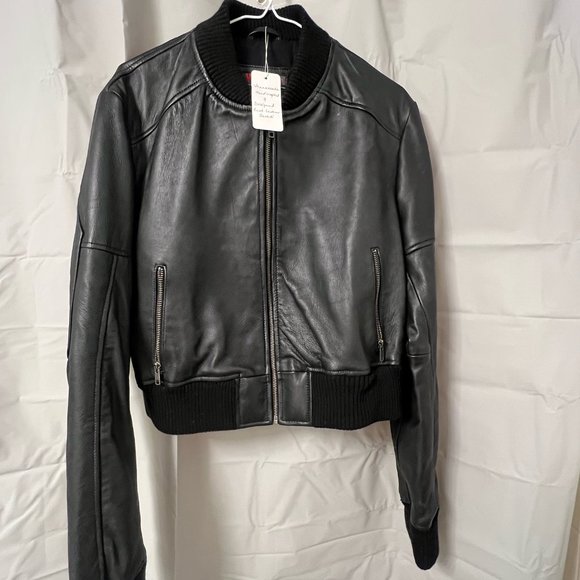 Brand New Women’s Custom Lambskin Bomber Jacket - Picture 1 of 5